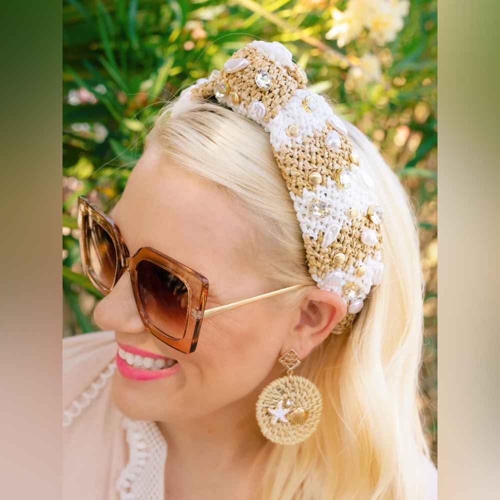 New Brianna Cannon Raffia Headband